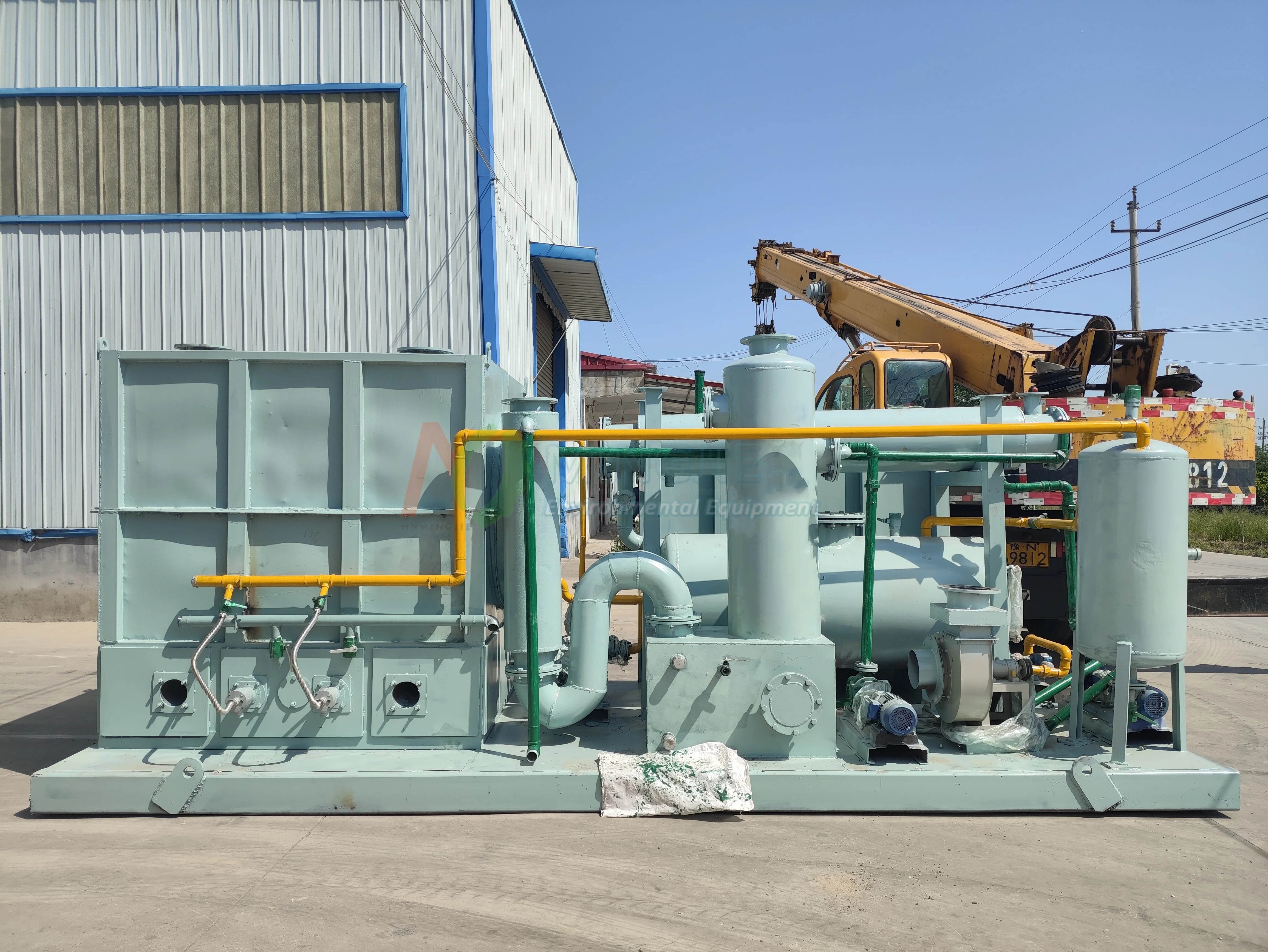 Motor Oil Recycling Machine Pyrolysis Oil Distillation Municipal Waste To Energy Power Plants