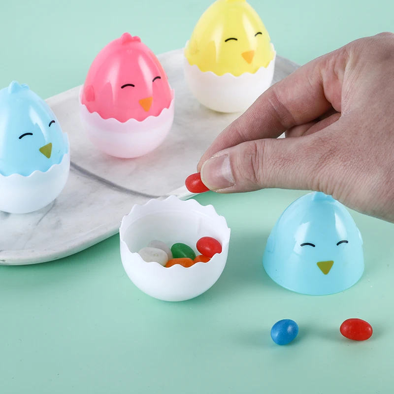 Colorful Plastic chicken Easter Egg  chicken plastic easter egg,animal plastic easter eggs