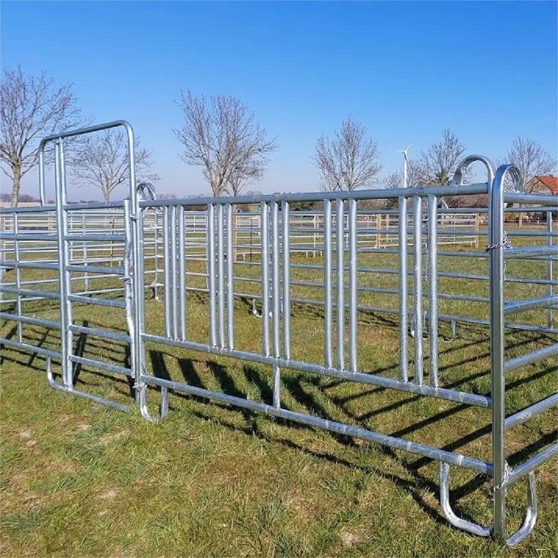 Металлический защитный забор Wangtuo оцинкованная панель загона для крупного рогатого скота с порошковым покрытием