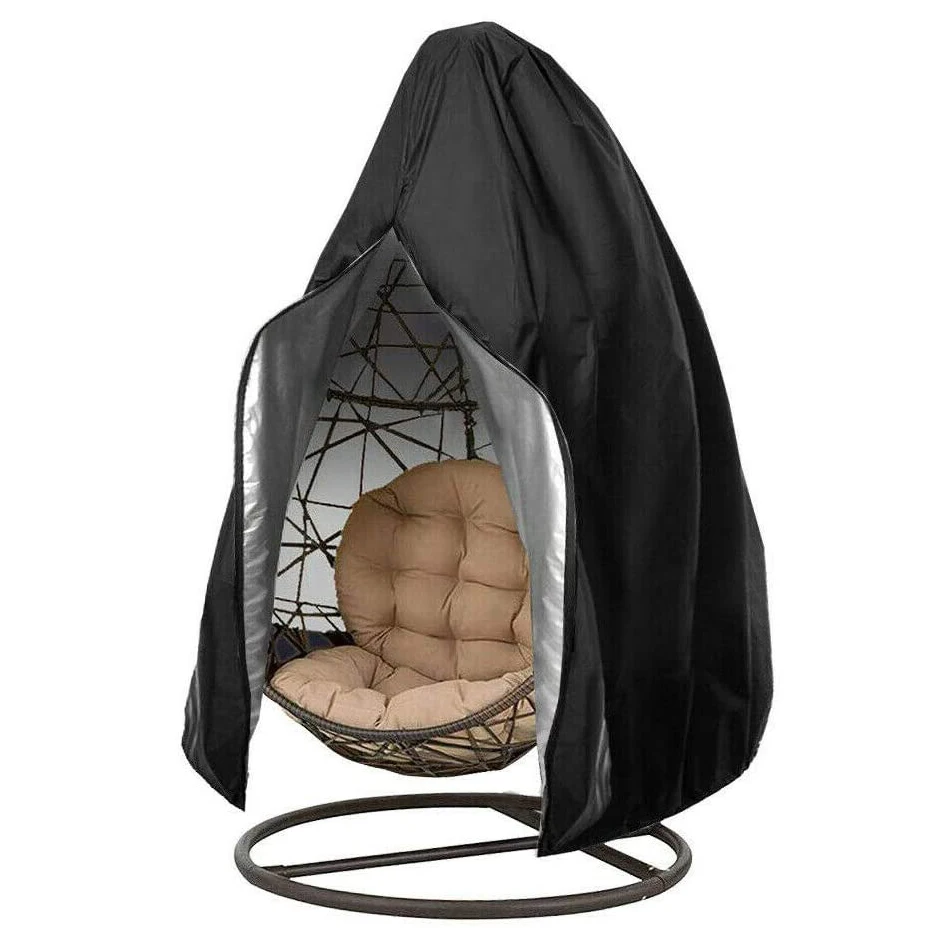 Водонепроницаемый чехол для мебели из ткани Оксфорд 210D с УФ-защитой, чехол для уличного кресла в форме яйца