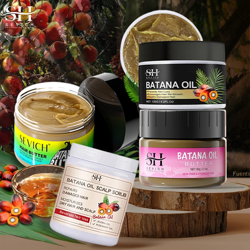 Private Label 100% Pure Raw Batana Oil Nourishing Organic Hair Care Essential Oil Butter for Hair Growth