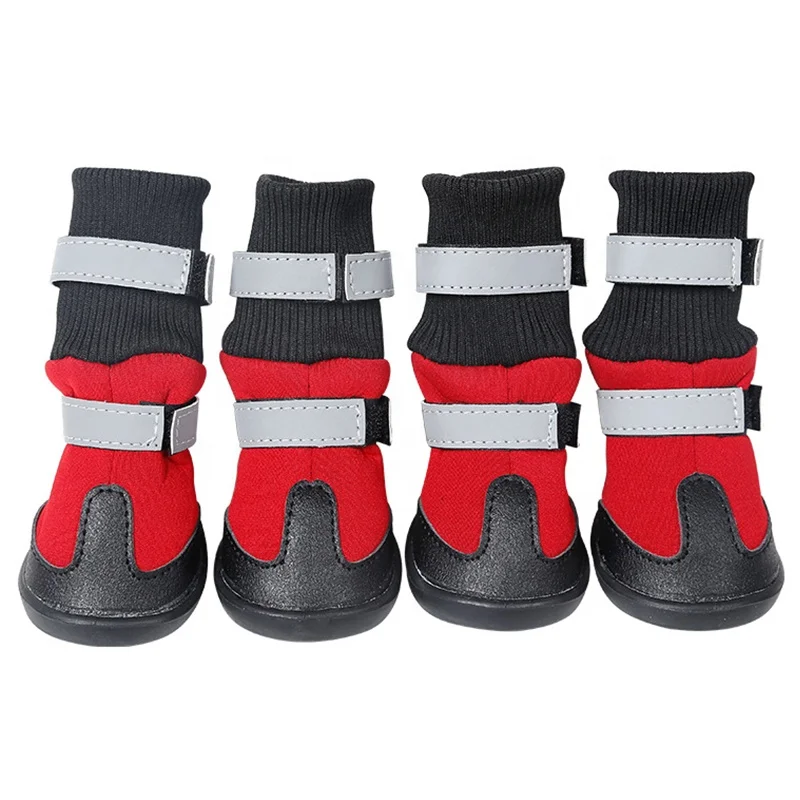 Autumn Winter Waterproof Warm Large Dog Non-slip Outer Soles Shoes
