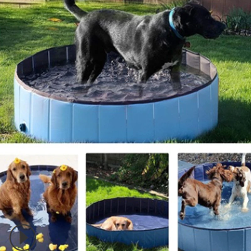 
Custom Pvc Bathing Tub Paddling Folding Dog Bath Tub Outdoor Swimming Pool Portable Pet Dog Pool 