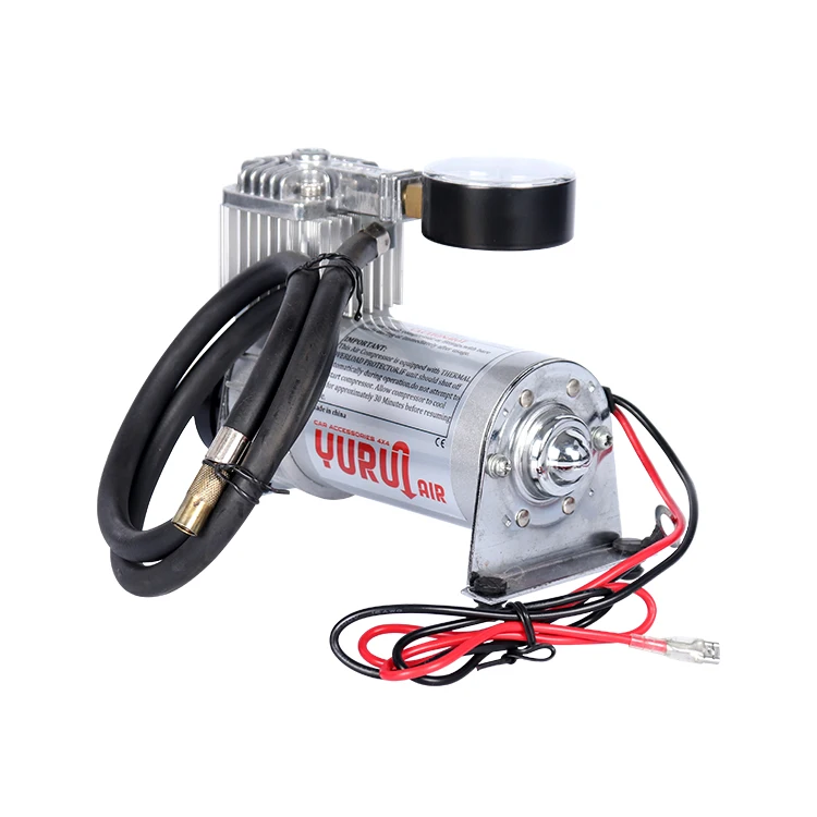 New Arrival Pneumatic DC 12V Twin Head Car Inflator Safe Use Air Pump Air Compressor for Air Horn