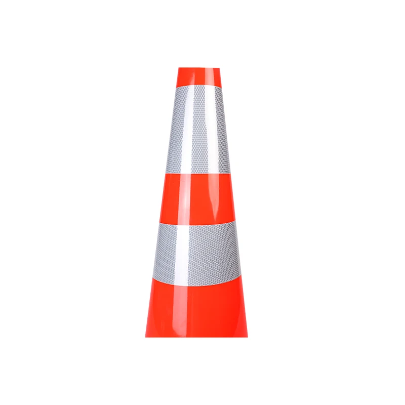 36 Inches 90cm Flexible Reflective Traffic Pvc Cone For Road Safety Equipment
