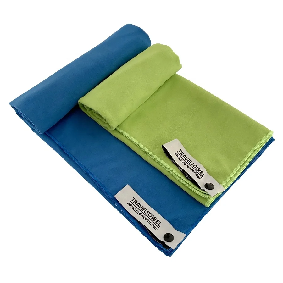 OEM Customer Logo Microfiber Suede gym Quick Dry Sports Towel