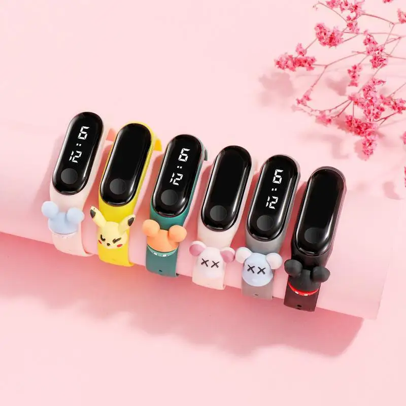 Watch Outdoor 30M Waterproof Silicone Band Popular Kids Cartoon Watch for Children Students LED Digital LED Digital Watch