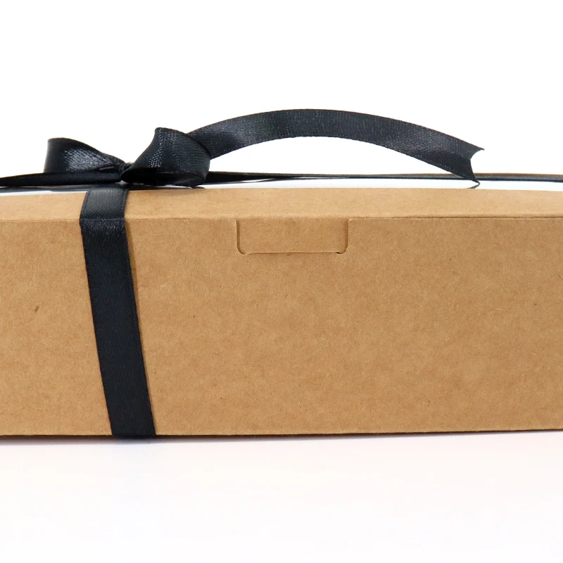 Wholesale Macaron Swiss Roll Package Black Cookie Cake Chocolate Kraft Paper Packaging Gift Box For Cookies With Clear Lid