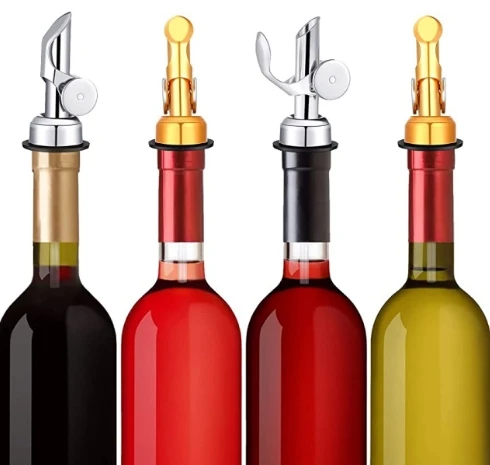 Bar Cocktail Whisky Drink Control Speed Spout Oil Bottle Aerator Rose Gold Black Stainless Steel Wine Pourer