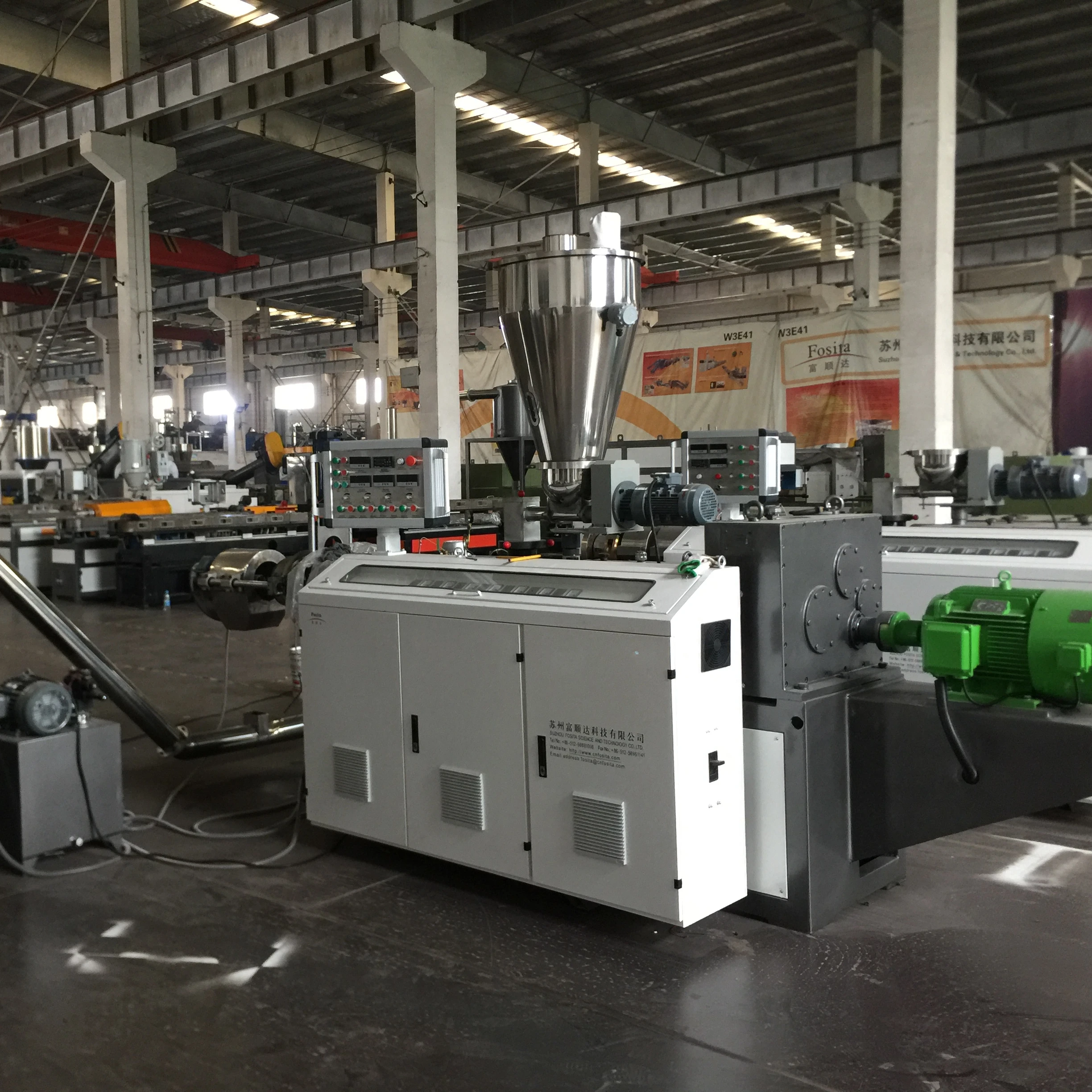 Fosita Good Quality 500kg/h Capacity PVC Granule Hot Cut Pelletizing Pelletizer Machine