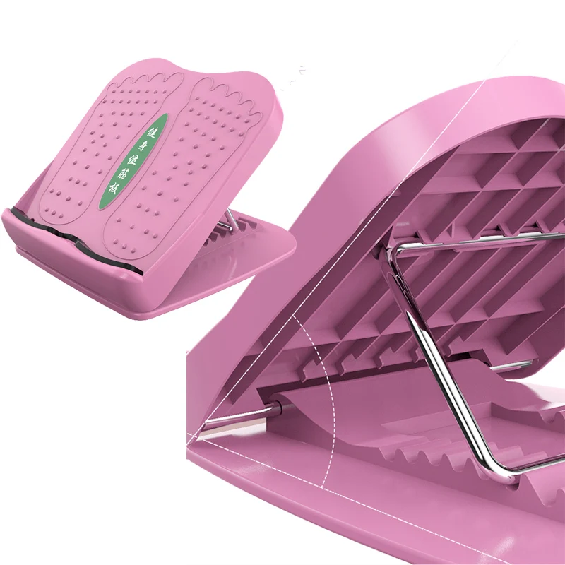 High Quality Pink Gym Exercise Foot And Leg Stretcher Anti Slip Yoga Squats Slant Board Calf Stretcher