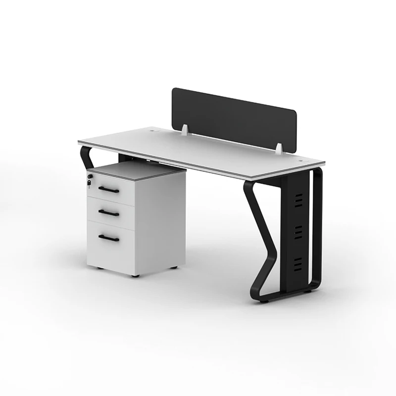 Meetco White Workstations Office Desk Modern Design 4 6 Seater Staff Office Cubicle Workstation