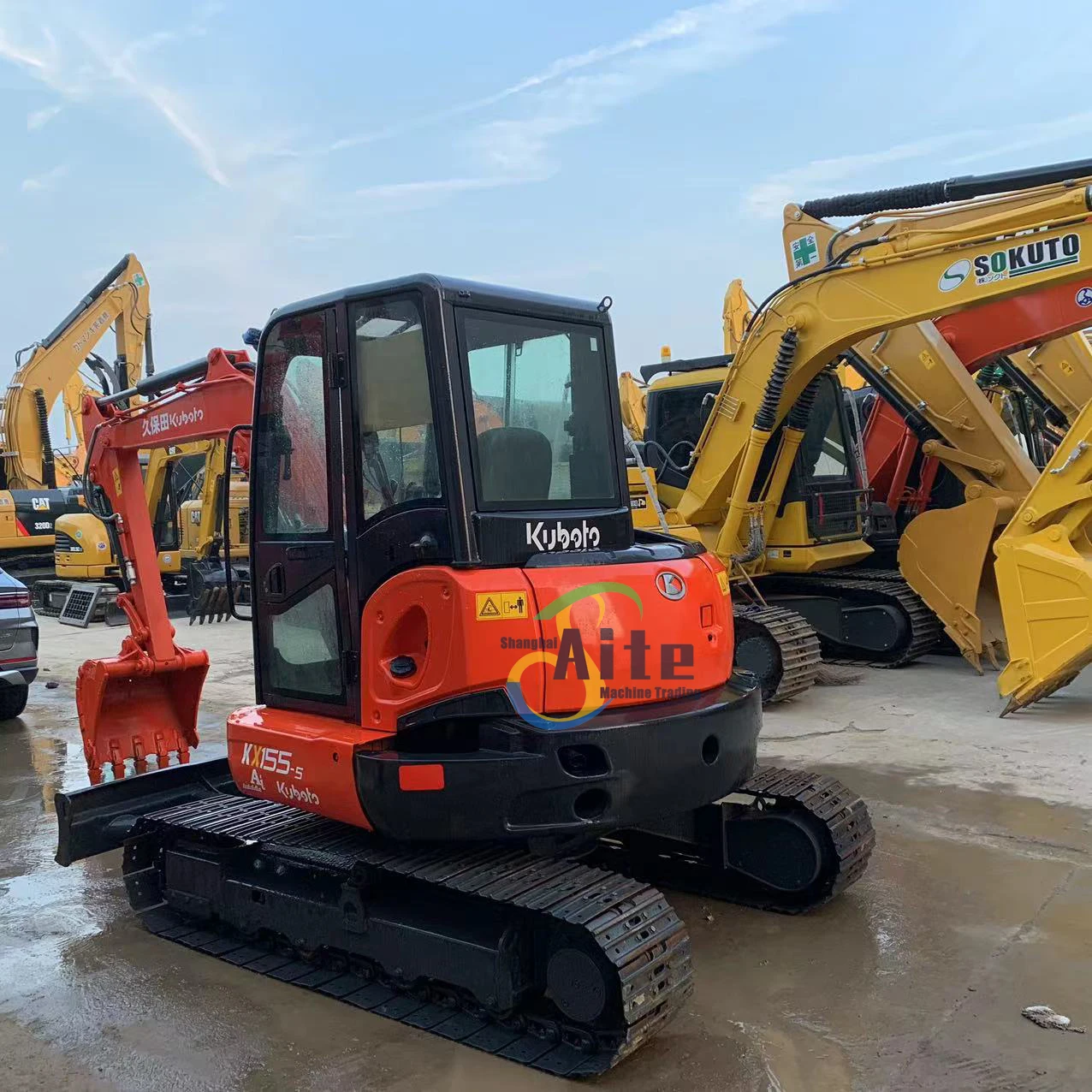 good condition mini digger original kubota kx155-3 kx155-5 kx185  small digging machinery