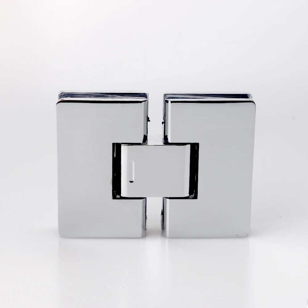 Keze латунная хромированная твердая пластина Экономия пространства стеклянный складной шарнир