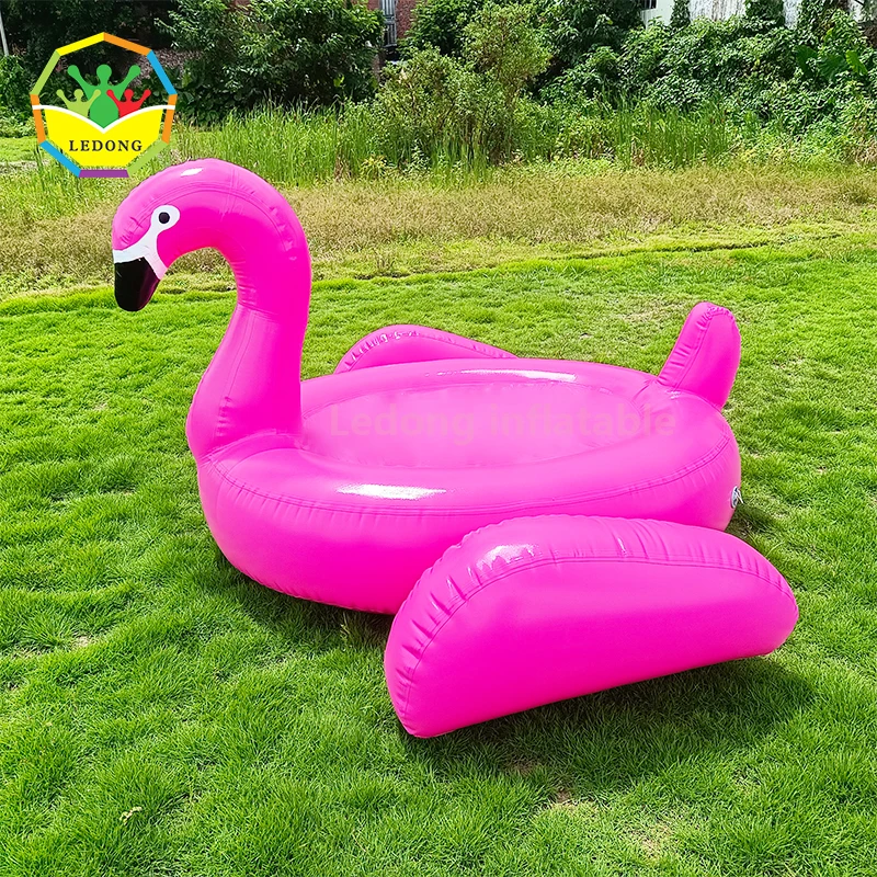 PVC tarpaulin Inflatable Swan Water Lake Swimming Toy island Float For Adult