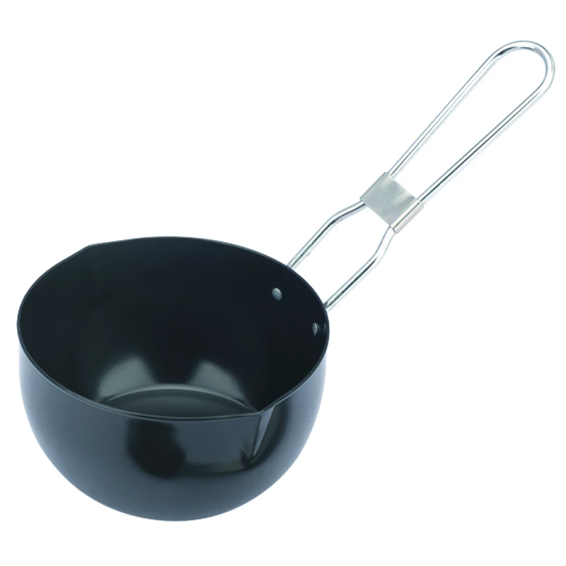 Hot sale carbon steel no-stick bbq accessories barbecue grill sauce pot with silicone brush