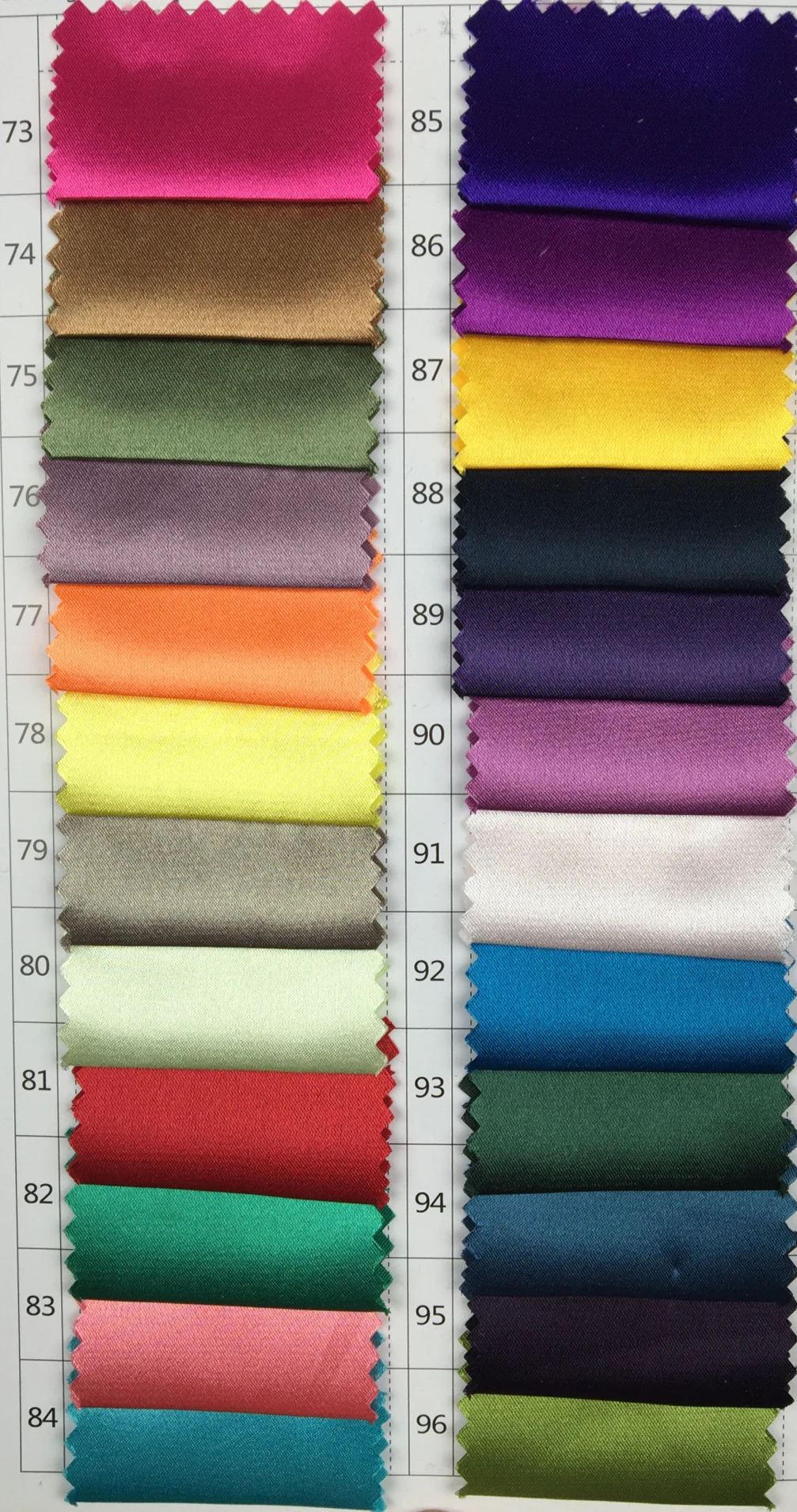 100% polyester shiny matt satin fabric