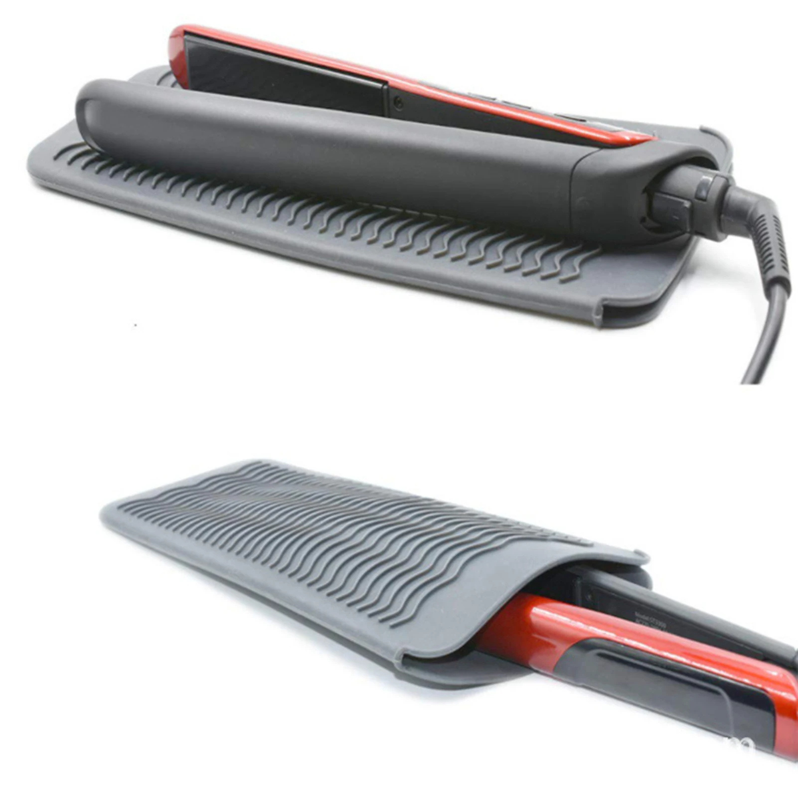 Hair Styling Tools Curling Iron Sleeve Travel Case Heat Resistant For Hair Straightener Silicone Mat Pouch Cover Silicone Pad