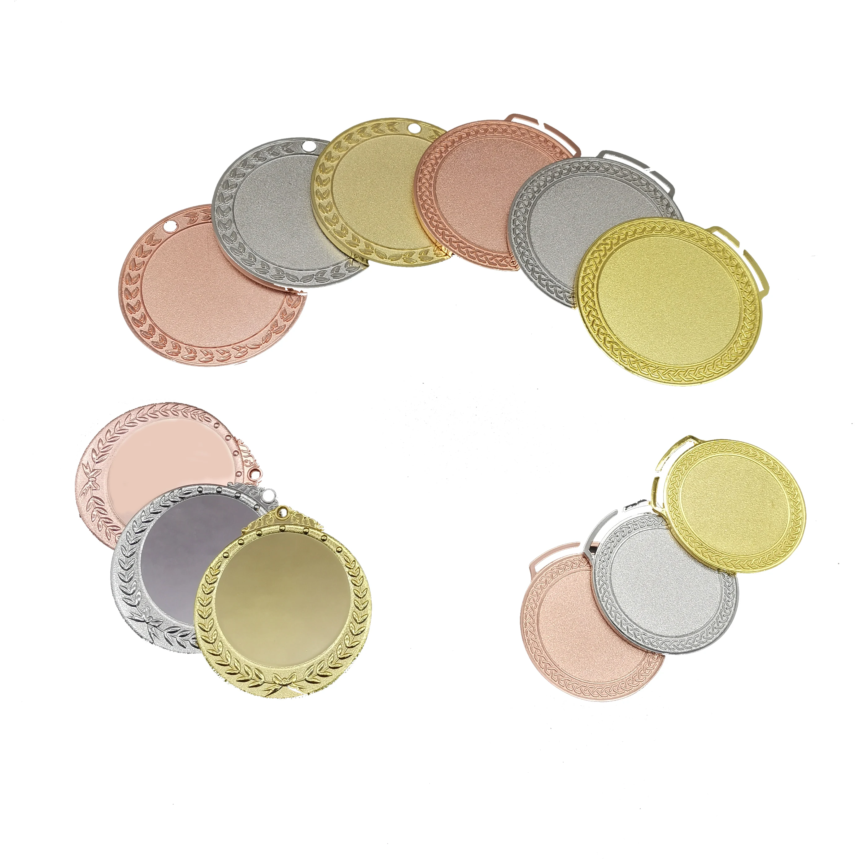 WD wholesale custom metal basketball football table tennis blank medal campus sports meeting marathon commemorative blank medal