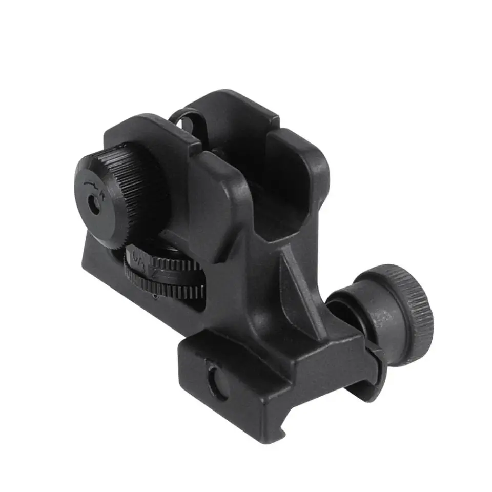 Tactical A2 Type Front M4 Rear Post Fixed Match-Grade Adjust ar15 rear sight Rapid Backup Rifle Iron Sight for Hunting Airsoft