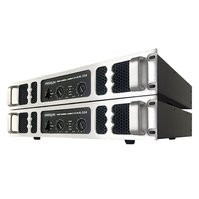 K-350 New Stereo High Quality 350/700 Watt Power Audio Amplifier for Output Short Circuit Overload peak Current Limiters