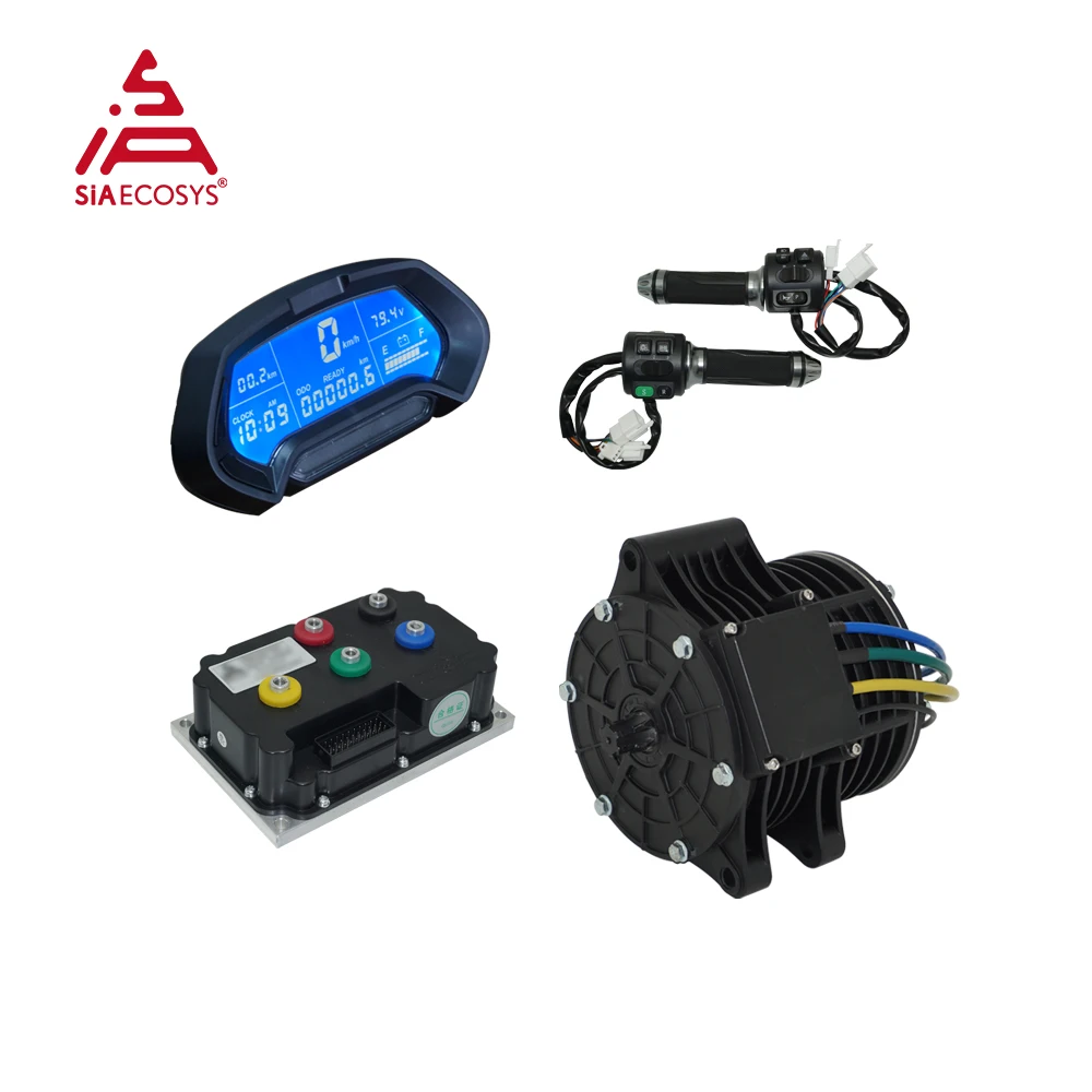 QSMOTOR QS138 3000W V1 V2 70H 72V 100KPH Mid Drive Motor conversion kit with Far Driver ND72530 Controller