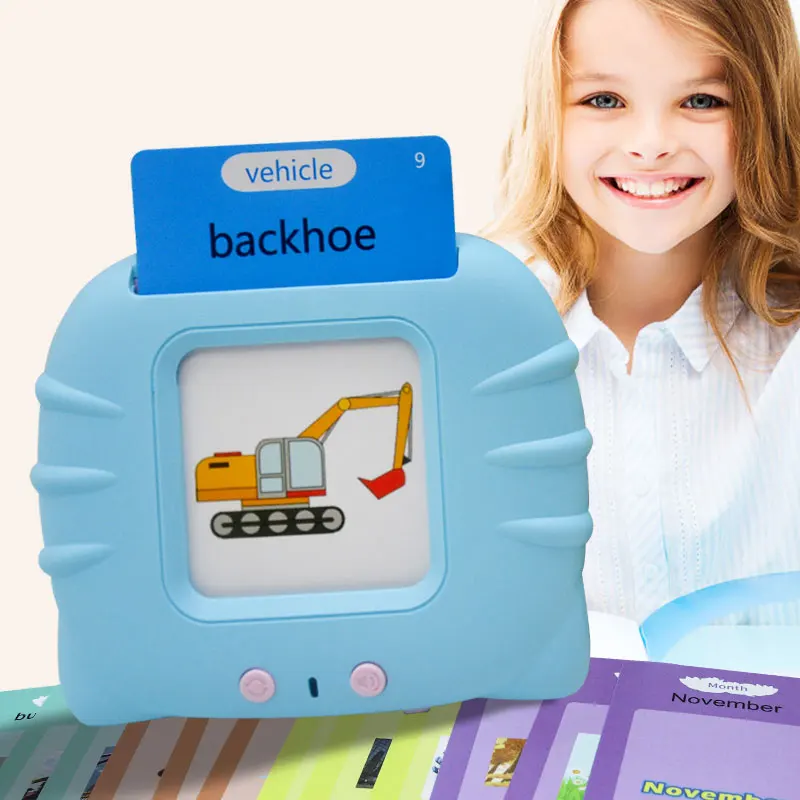 Arabic Alphabet Flash Cards Toy Kids Spanish Spelling Words Talking Educational Flashcard Reader Children English Reading Cards