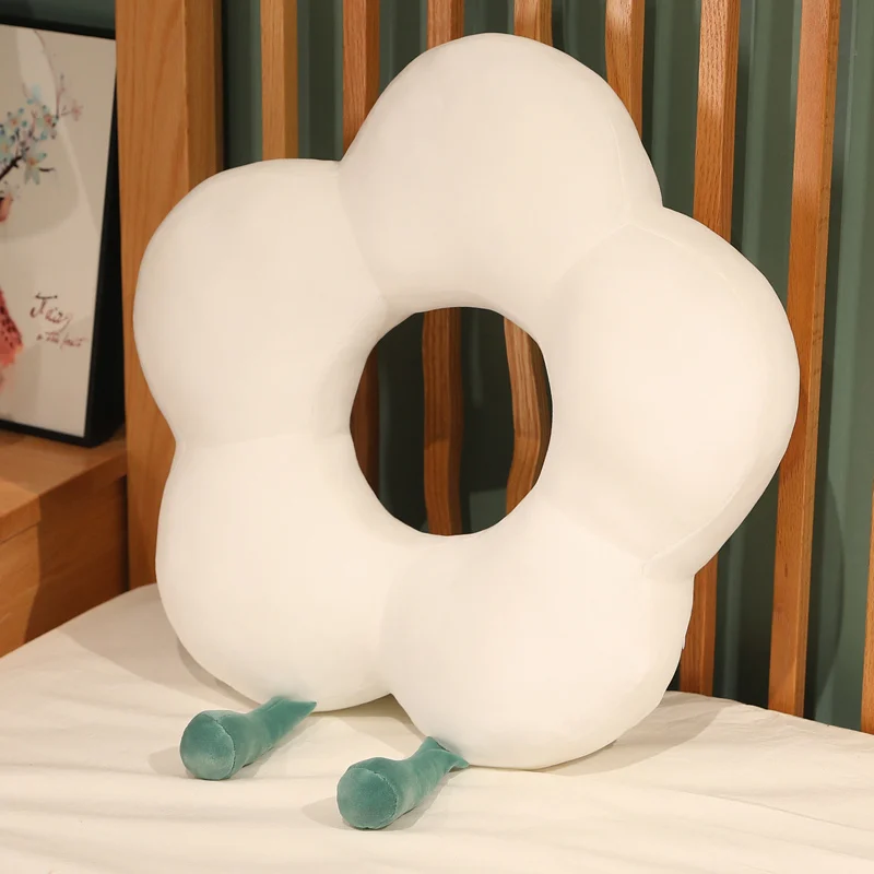 Custom Plant Plush Pillow Petal Flower Cushion Funny Toy Flower Seating Wholesale