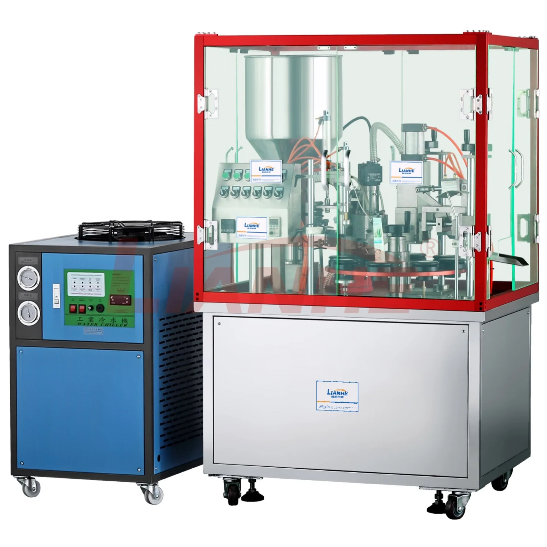 Automatic Aluminium Plastic Tube Filling And Sealing Machine Cosmetic Toothpaste Cream Lotion Filler And Sealer