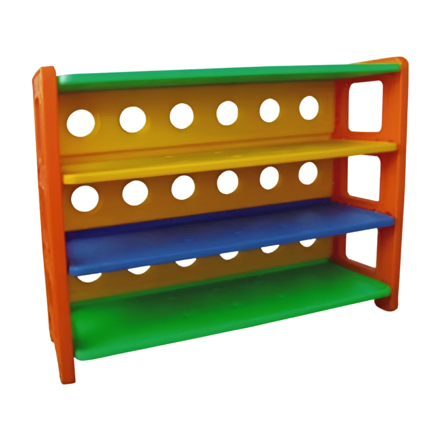 Factory Wholesale Kids Plastic Book Shelf Kindergarten Furniture Cartoon Toy Storage Cabinet