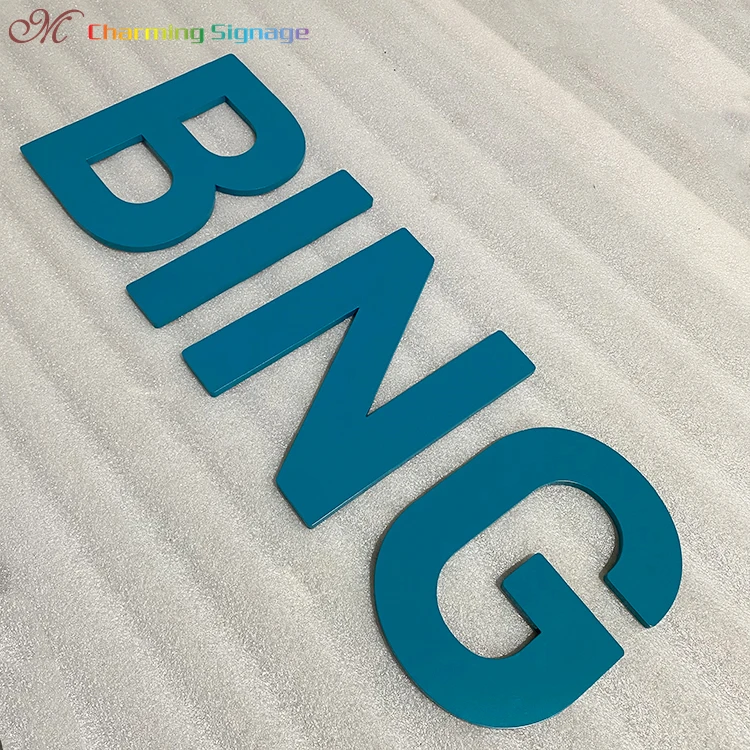 Plastic Led Programmable Sign For Wholesales Decorative Letter Signs On Doors And Windows Non Luminous Signs