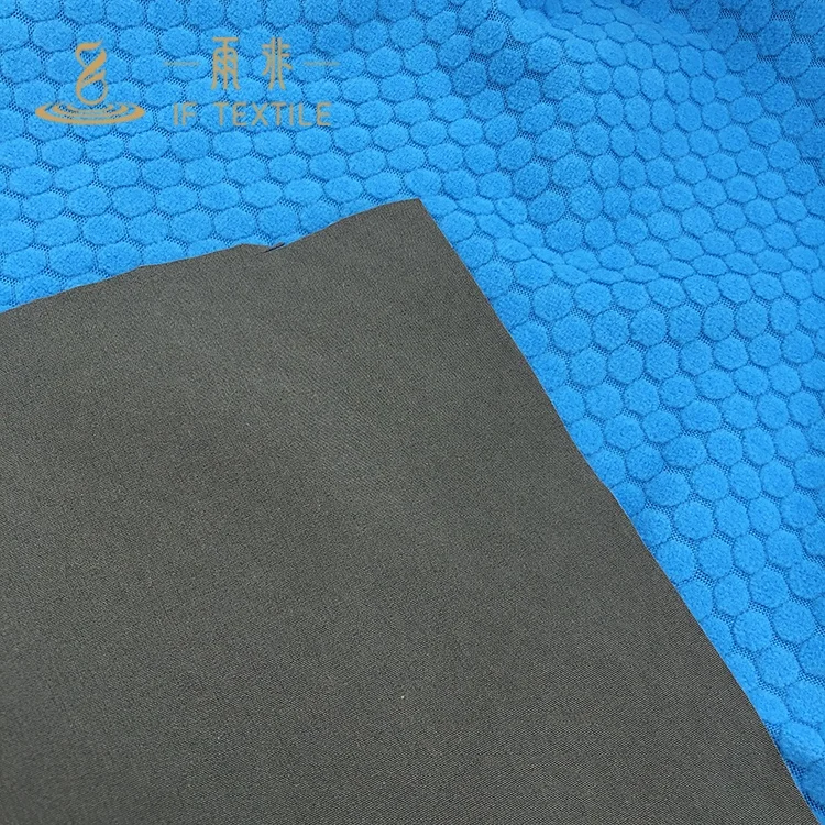 polyester 4 way stretch laminated dobby fleece waterproof breathable 3 layers softshell fabric