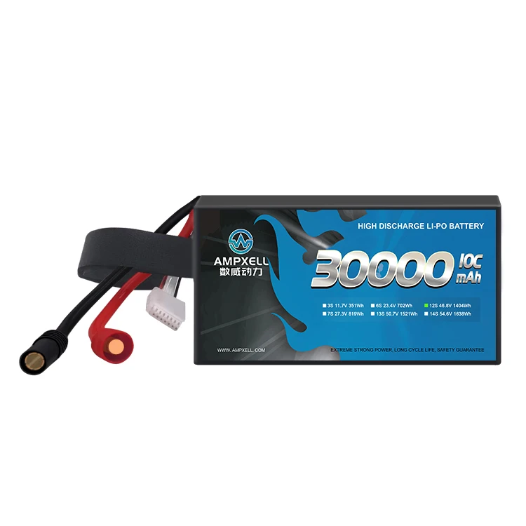 Полутвердотельный ultlight высокой плотности энергии серии 6S 16000mAh 22000mAh 27000mAh 30000mAh литий-ионный беспилотный аккумулятор