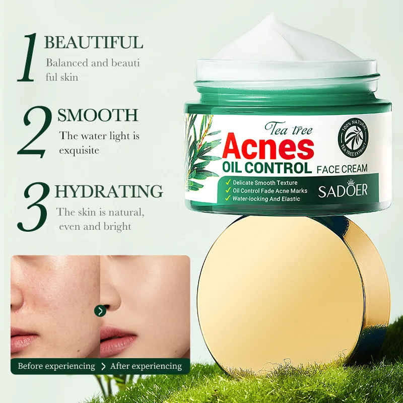 Factory Direct Sales Wholesale Tea Tree Soothing Oil Control Cream, Moisturizing And Hydrating