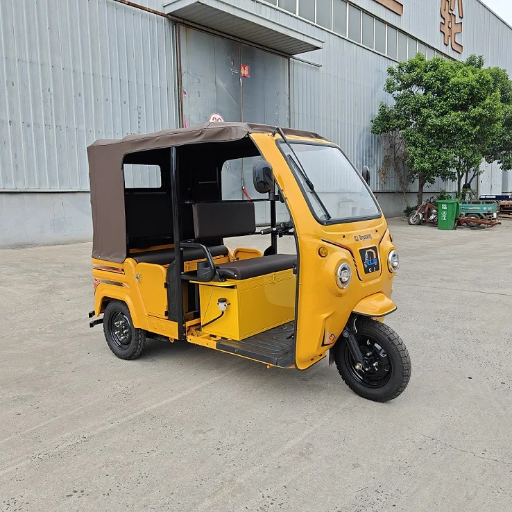 Такси пассажирский трехколесный велосипед bajaj такси для продажи Электрический рикша