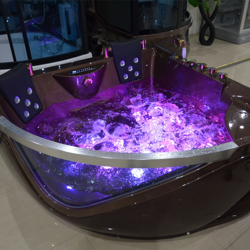 HS-B219 whirlpool Bathroom Tubs/ Classical Massage Bathtub/ Corner Shower Tub Combo