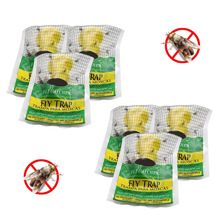 Outdoor Pest Control Garden Hanging Disposable Fly Fruit Trap Big Bag Fly Catcher