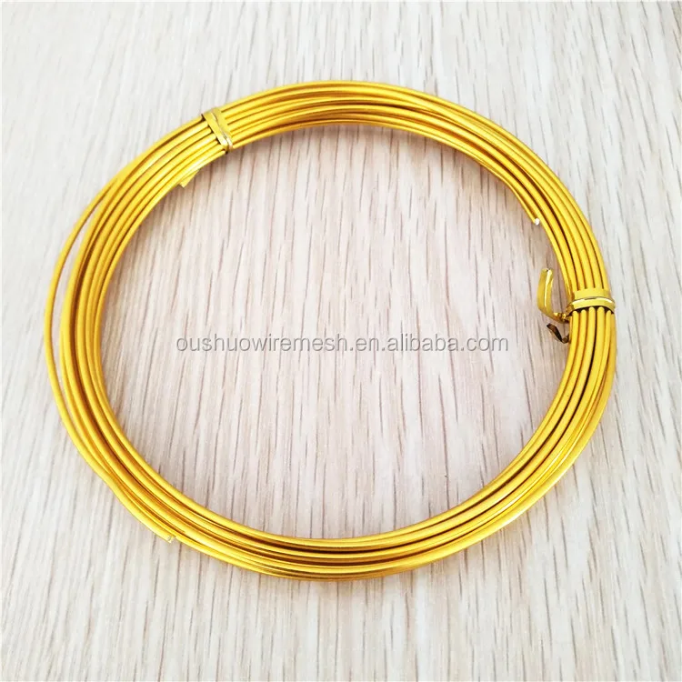 High quality 1mm soft copper aluminum craft wire for jewelry making and bonsai training decoration