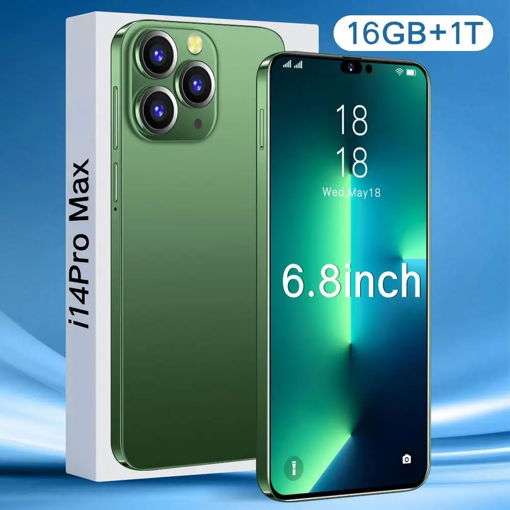 Free shipping online shopping buy i14 pro max with tv function smart mobile phone android i14 pro max clon celular i14