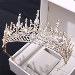 Unique Tiara De Novia De Oro Rosamaterial Para Coronas Bridal Wedding Hair Crown Tiara Red For Adults