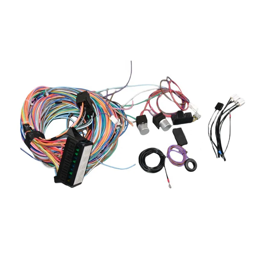 Wiring Harness Kit 20 Circuit Long Wires Hot Rod Painless Wiring Harness Kit for Chevy Hotrods Ford Chrysler