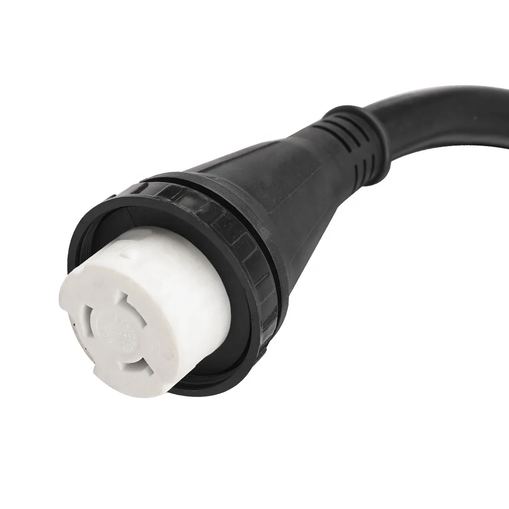 J571 25FT 50 AMP SS2-50P to SS2-50R  Marine Shore Power Extension Cord  125V/250V STW Cable Yellow