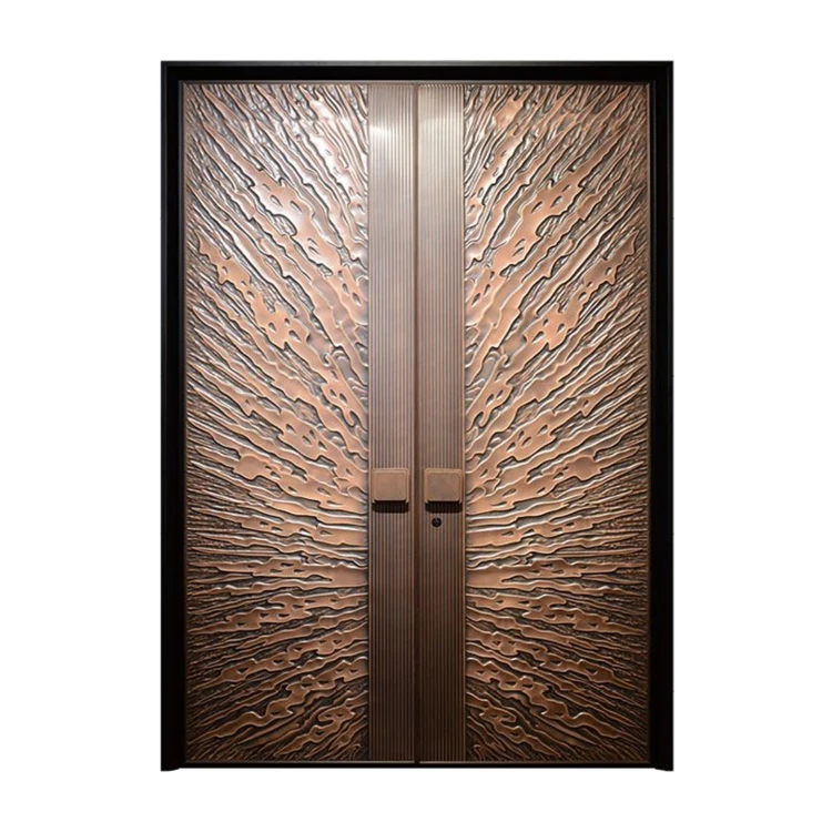 Wholesale Price Double Front Entrance Doors Anti-theft Armorded Door for Villa