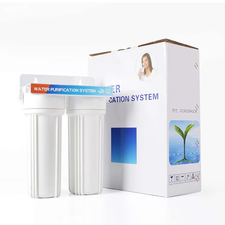 under sink 2 stage water filter PP+CTO for washing dishes vegetables and fruits