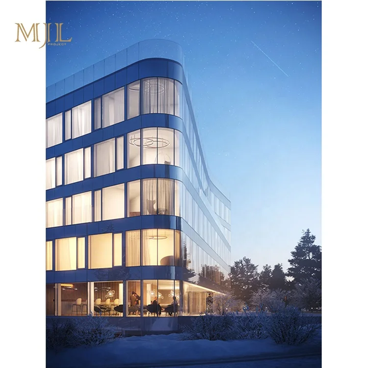 Verified Double Glazing Frameless Aluminum Glass Curtain Wall Price Facade Panels Exterior Curtain Wall