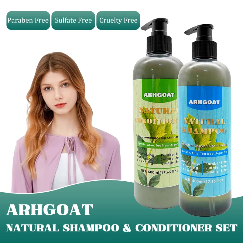 ARHGOAT Water Shampoo and Tea Tree conditioner Private Label Organic Strength & Growth Hair Treatment Hair Care