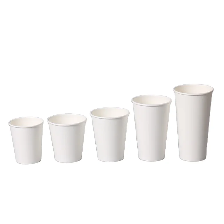 Mz 8oz 12oz 16oz per Compostable Hot Coffee Espresso Tea Drinks Paper Cup Custom Disposable Single Wall Paper Cups