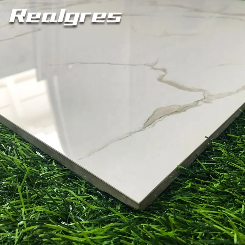 60x60 Sparkle Polished Porcelain Marble White Granite Vinyl Tile Flooring