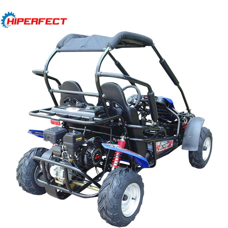 2 seater gas teenager adult pedal racing go kart buggy