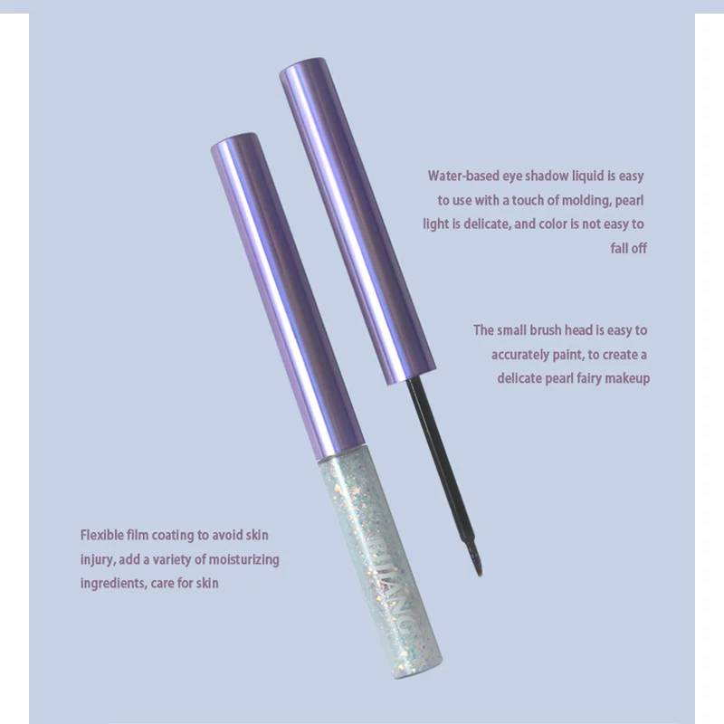 OEM ODM makeup high pigment eye shadow cosmetics liquid glitter eyeshadow private label